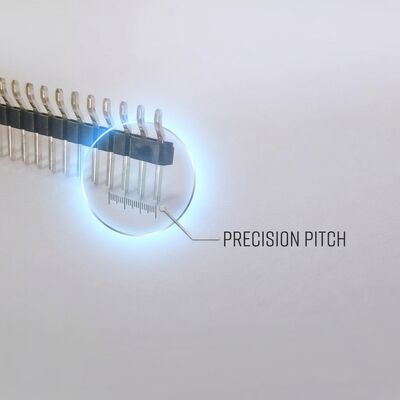 Breakaway Snap-Off Single Row Male Pin Header Strip Connector 2.54mm Pitch 40-Pin Panjang yang dapat disesuaikan
